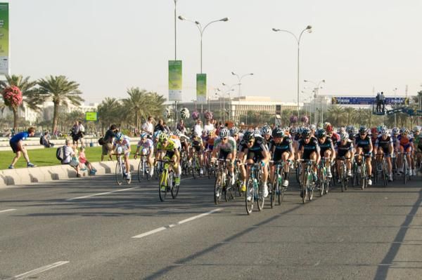 Team Sky lead the field in the closing stages