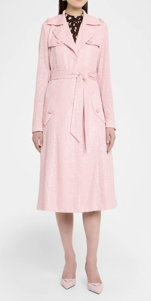 Cara Cara, Alpine Sequined Trench Coat