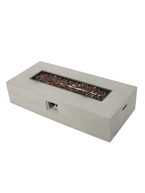 Oquendo Concrete Propane Outdoor Fireplace