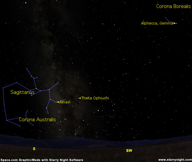 sagittarius constellation map