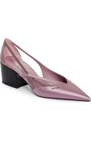 Runway-Pumps mit spitzer Zehenpartie