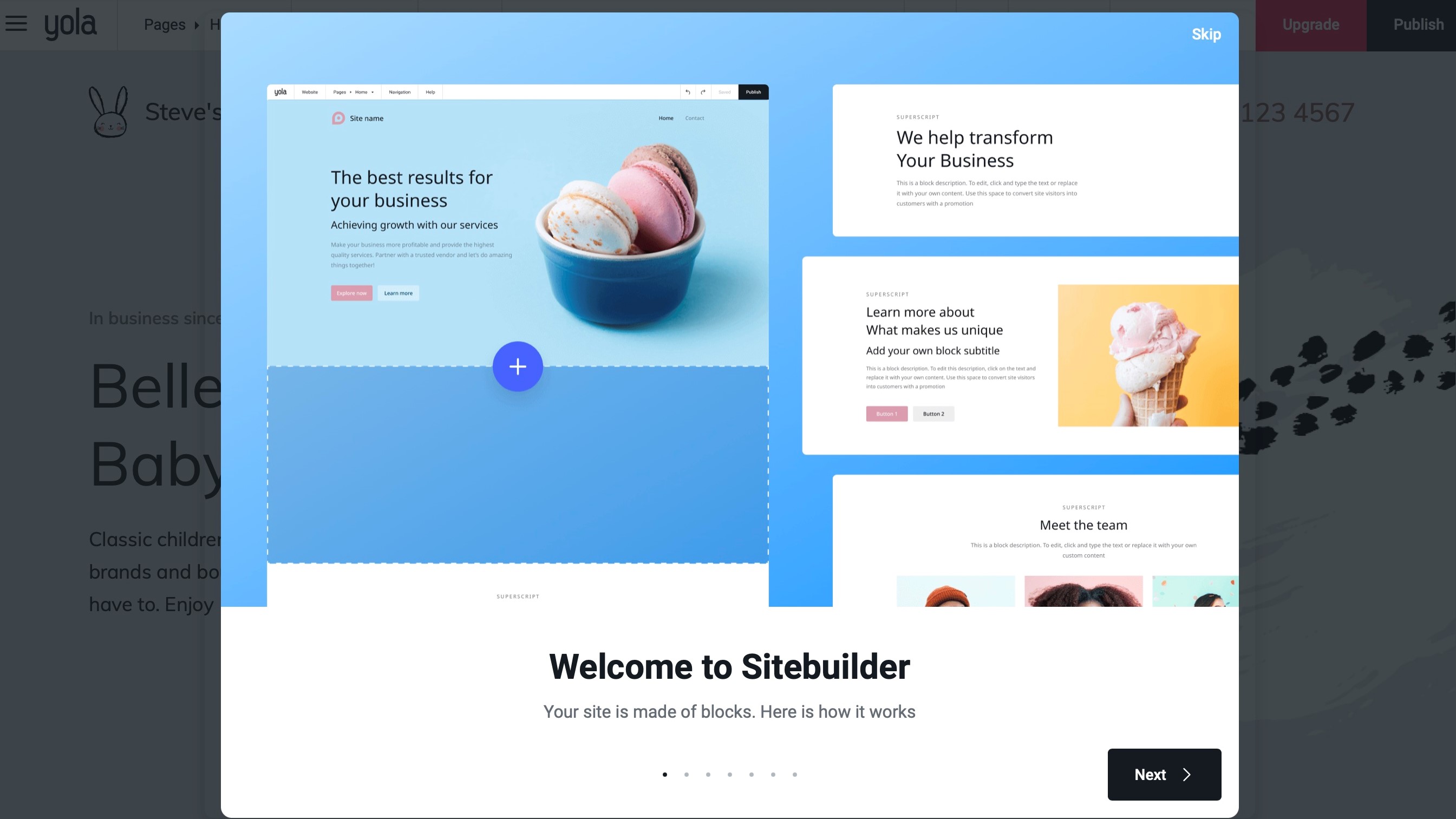 Site Builder Intro