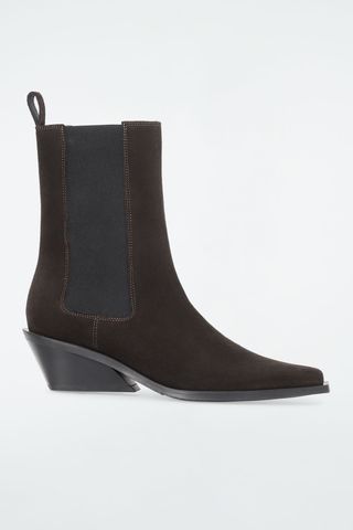 Suede Cowboy Chelsea Boots