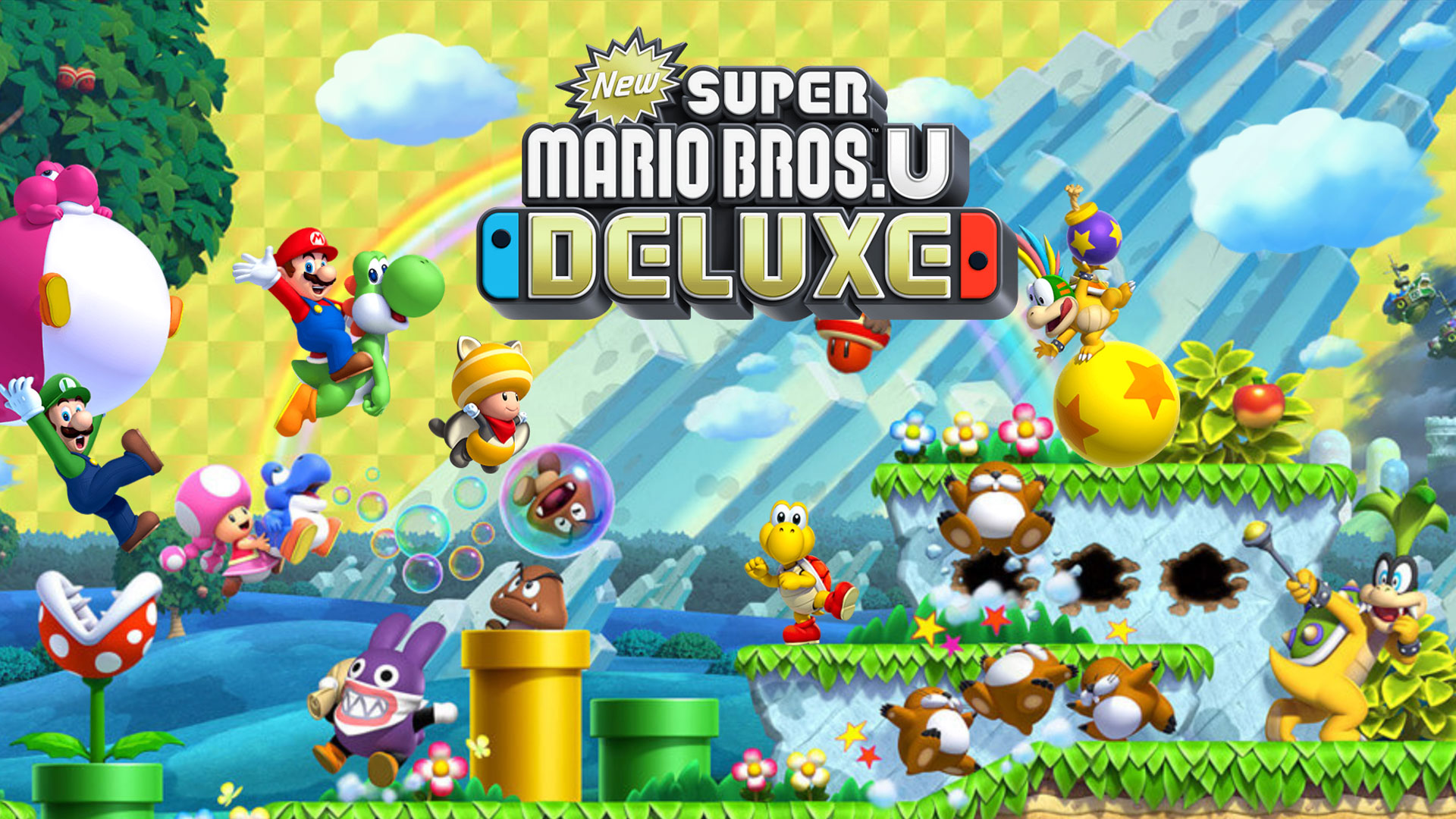New Super Mario Bros U Deluxe Review 2D Mario Title Gets The Audience 
