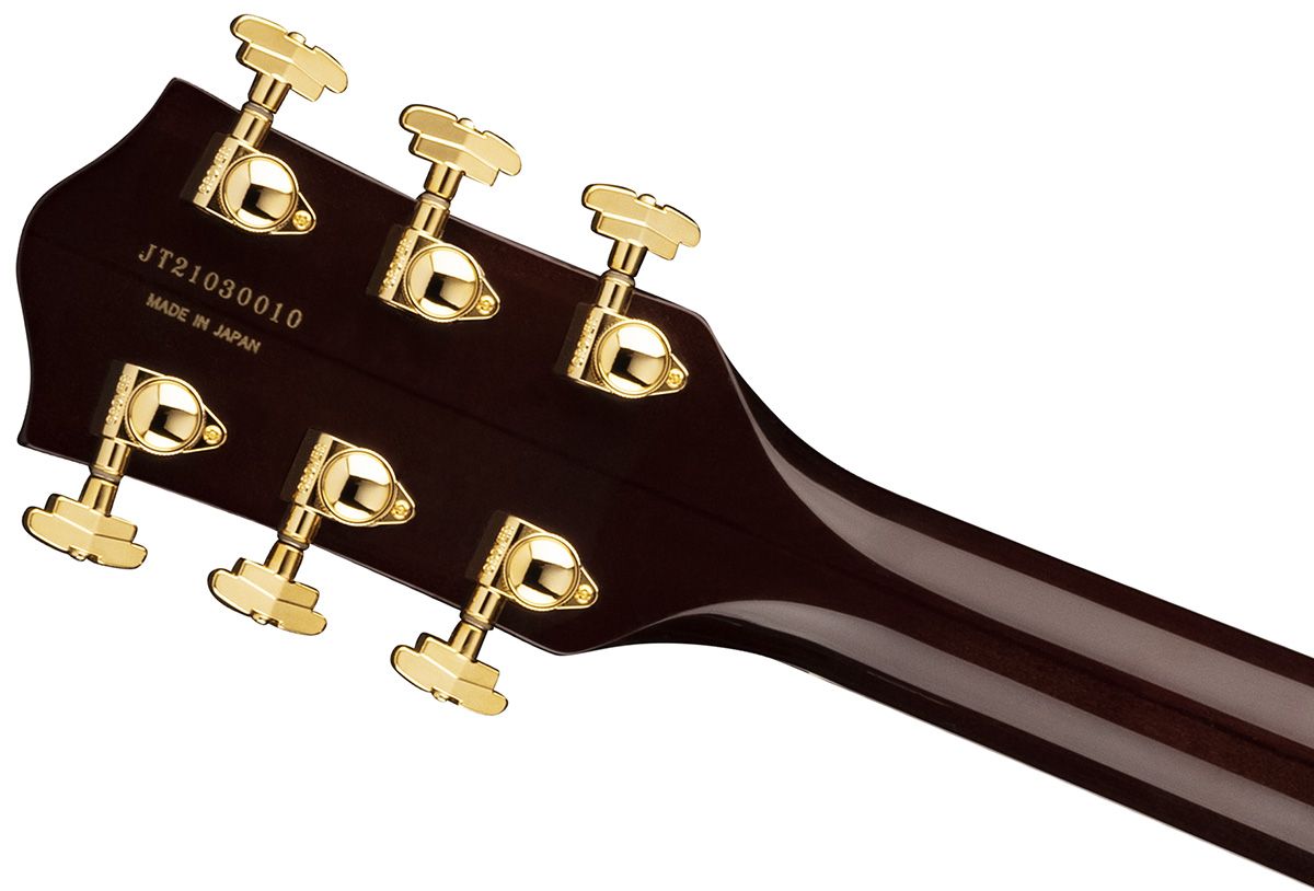 Gretsch G6122TG Players Edition Country Gentleman Hollow Body with String-Thru Bigsby Gold Hardware Walnut Stain
