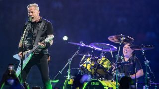 Metallica performing in 2023