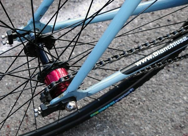 Typical singlespeed bike set-up.