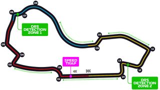 F1's official map of the Albert Park Circuit.