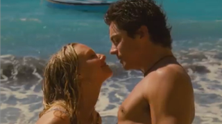Dominic Cooper and Amanda Seyfried in Mamma Mia!