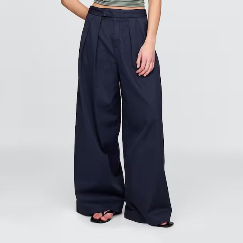 GAP, High Waisted Pleated Wide-Leg Chino Trousers