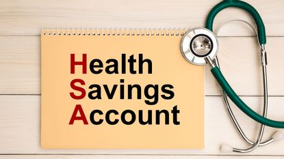 Health Savings Account HSA on notebook for HSA contributions deadline