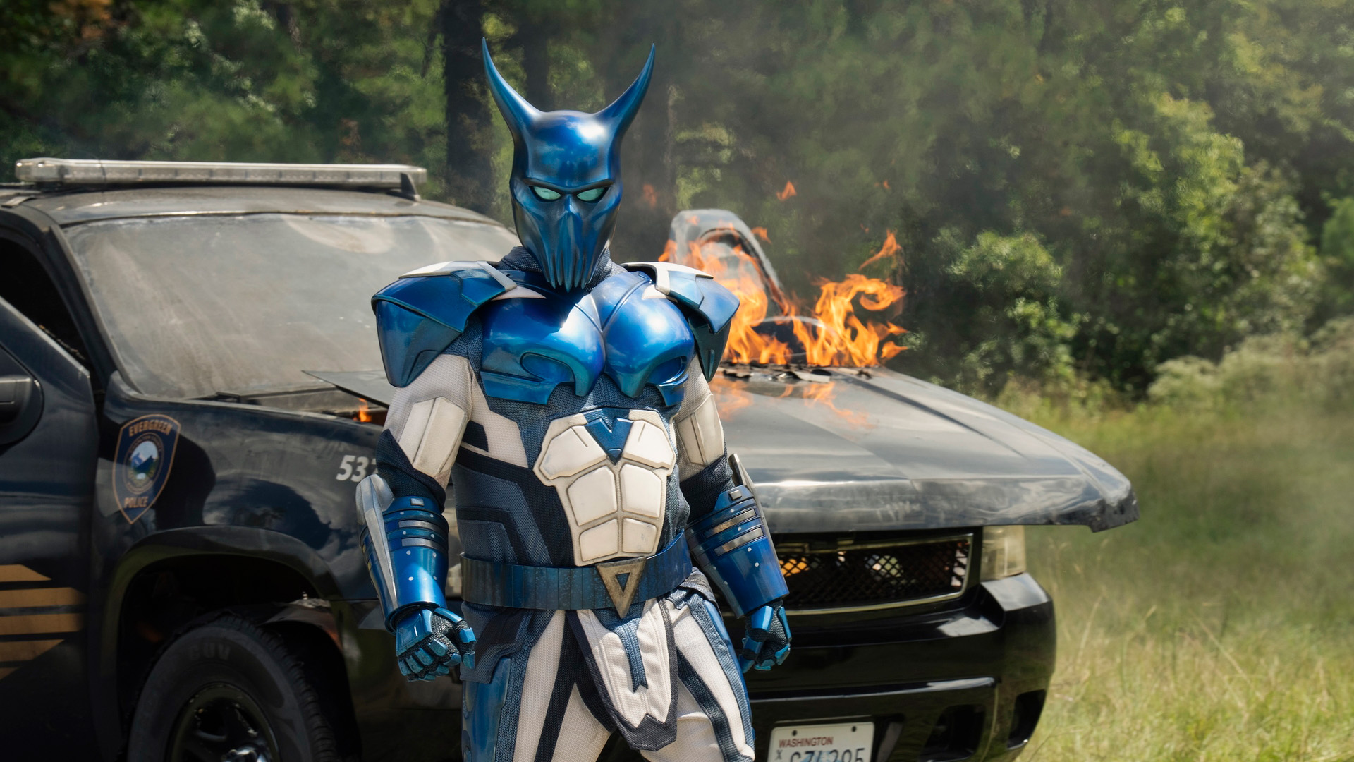 Robert Patrick as Blue Dragon in Peacemaker season 2.