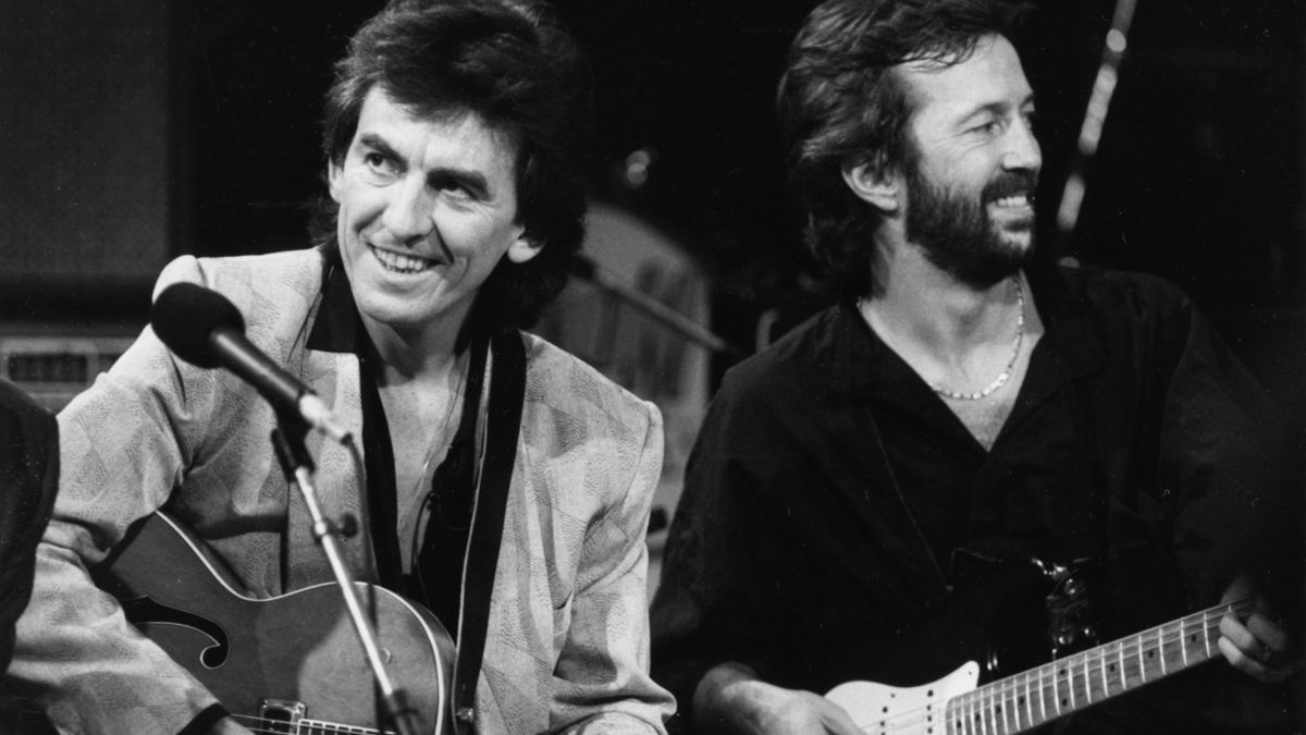 George Harrison and Eric Clapton