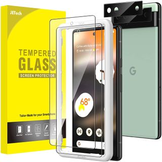 JETech tempered glass screen protector for Pixel 6a