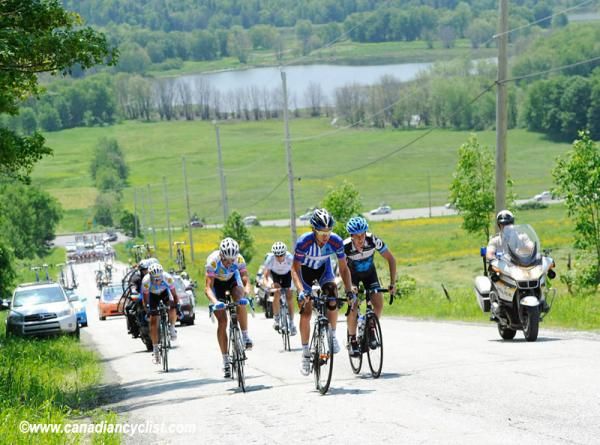 The break started to splinter on the second KOM.