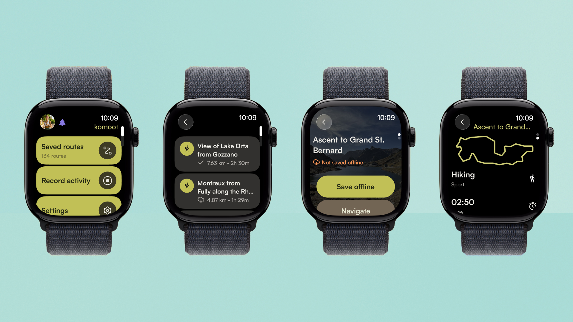 Komoot launches offline map support on its Apple Watch app