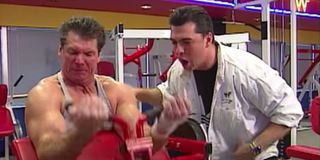 Vince McMahon and Shane McMahon in a WWE promo