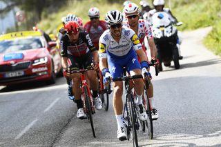 Paris Nice 2020 78th Edition 7th stage Nice Valdeblore La Colmiane 1665 km 14032020 Thomas De Gendt BEL Lotto Soudal Julian Alaphilippe FRA Deceuninck Quick Step photo Nico VereeckenPNBettiniPhoto2020