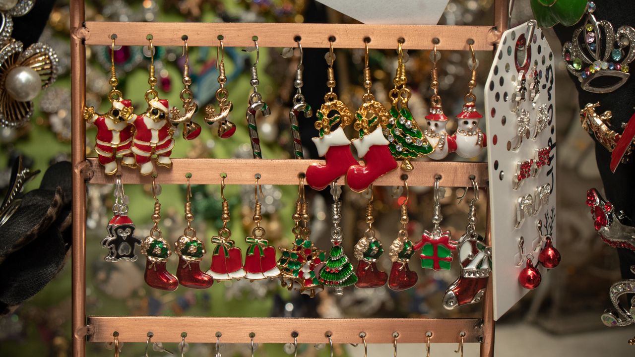 Christmas earrings