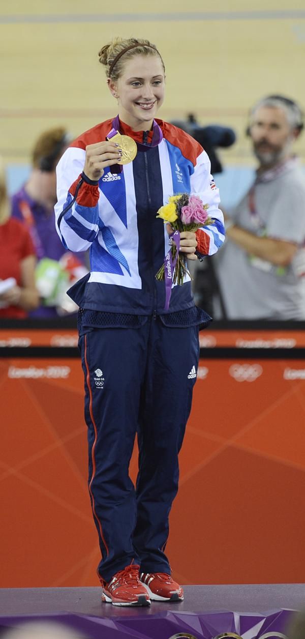 Laura Trott (Great Britain) with her omnium gold medal