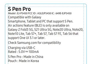 S Pen Pro kompatibla enheter