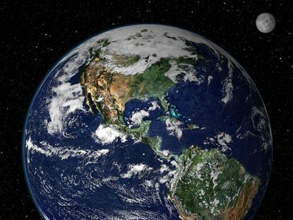 Earth as viewed from space 