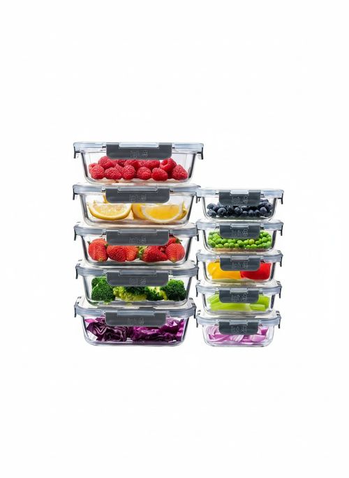 Igluu Meal Prep Glass Containers With Lids (10 Pack) 