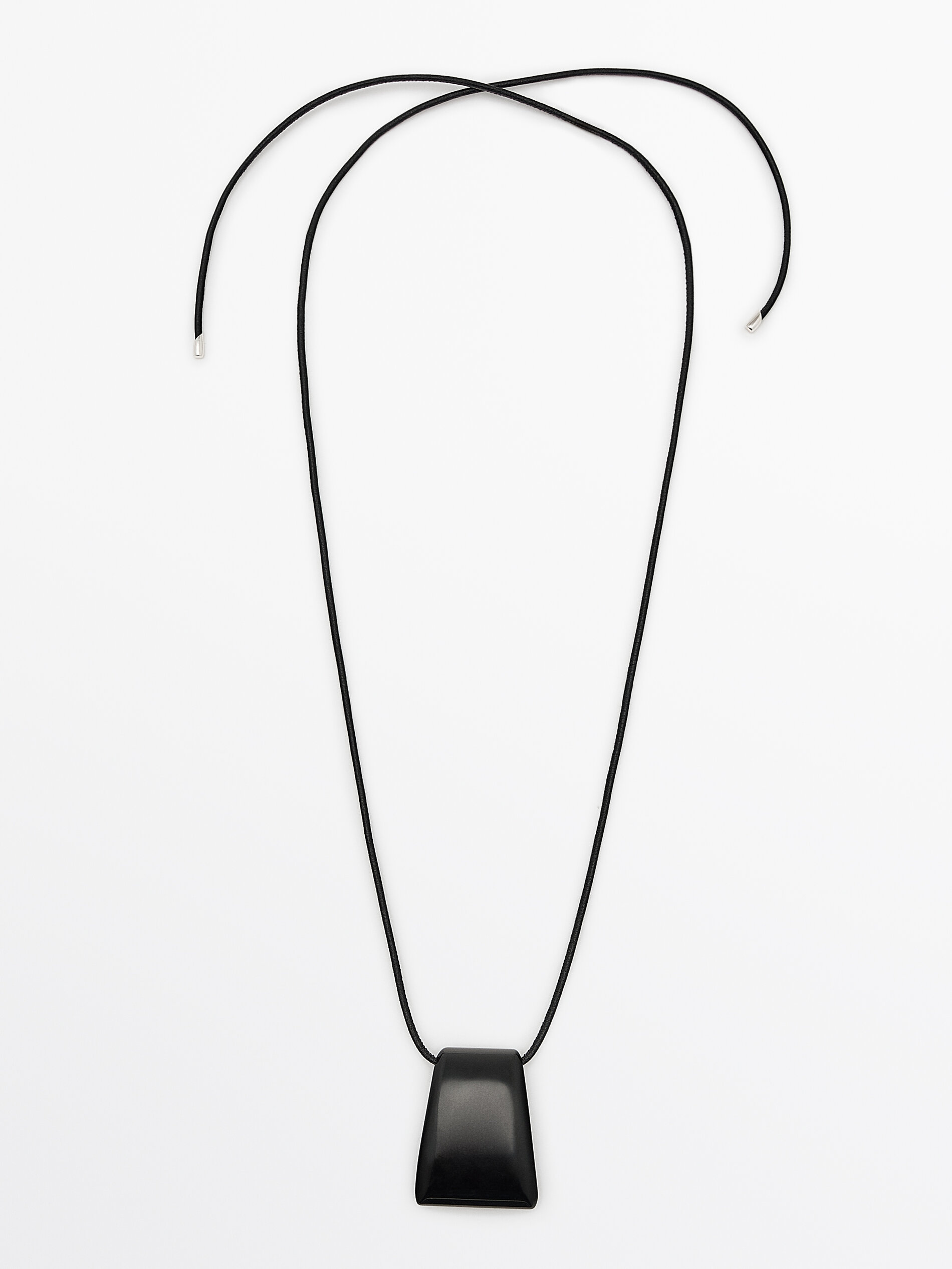 Cord Necklace With Natural Stone