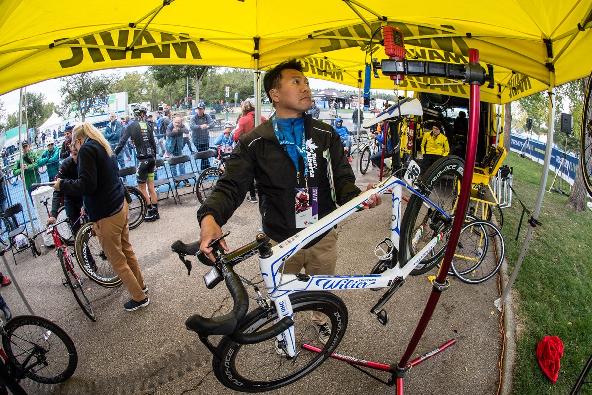 Each bike got weighed before todays race