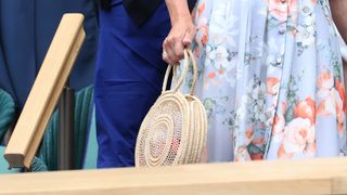 Close-up of Carole Middleton's handbag at Wimbledon 2022