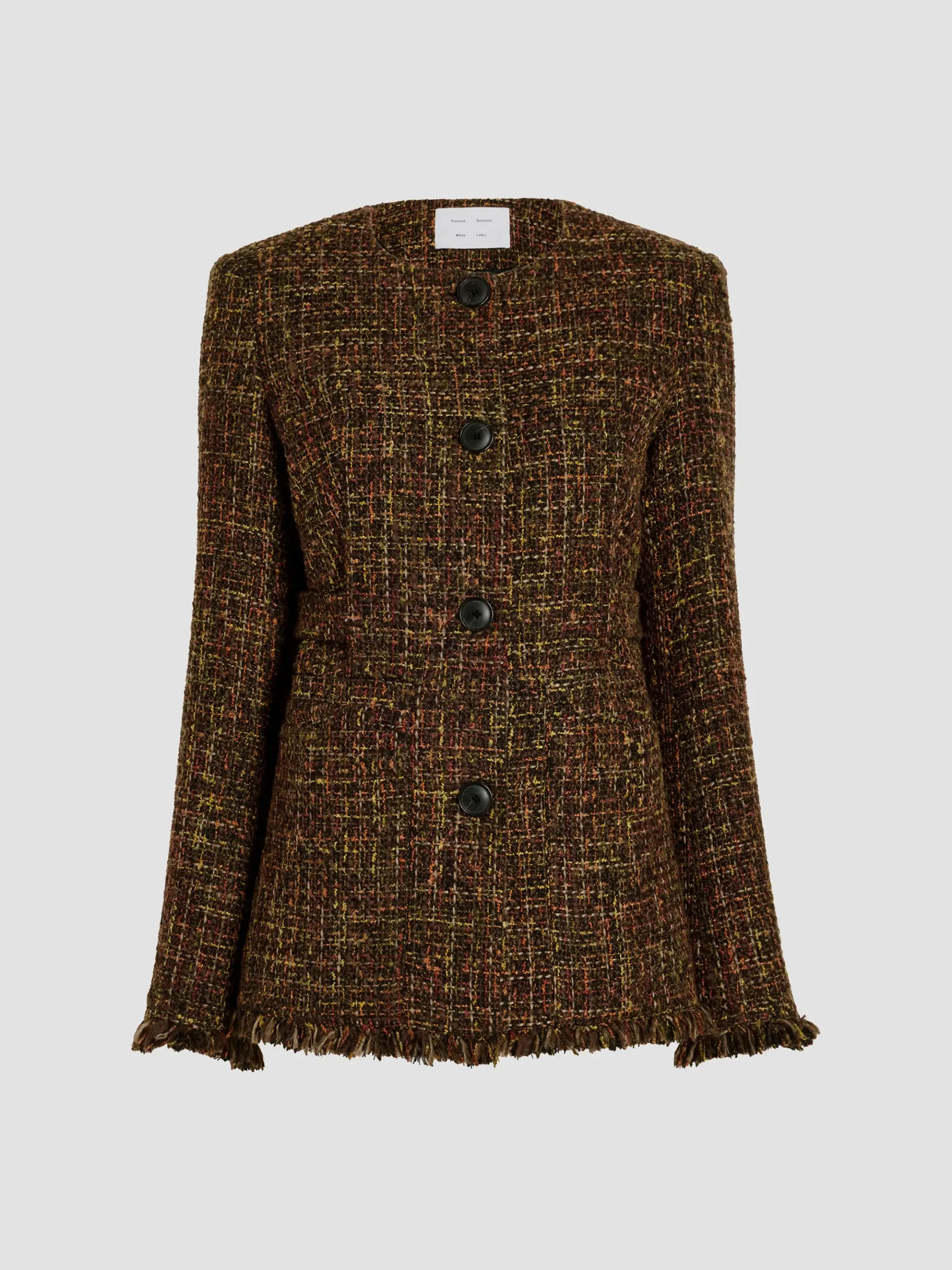 Aurelia Tweed Collarless Jacket