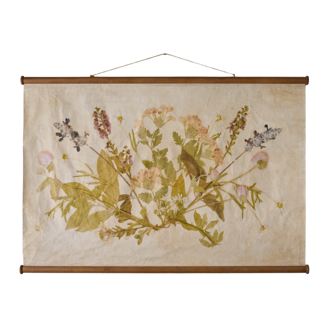 Jo's Hand Pressed Herbarium Tapestry - Seasonal Symphony