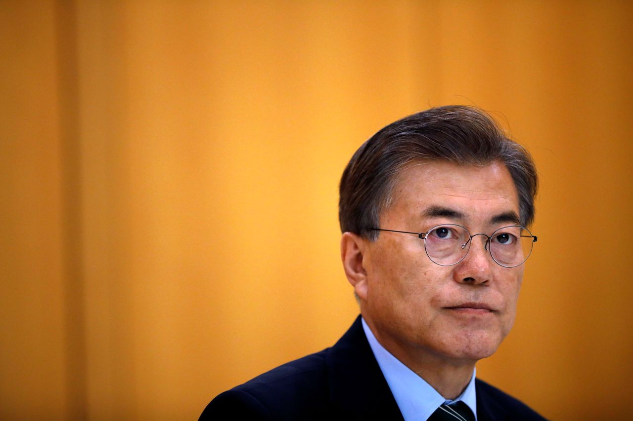 South Korean President Moon Jae-in.