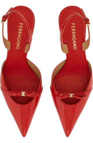 FERRAGAMO, Gylla Pointed Toe Slingback Pump