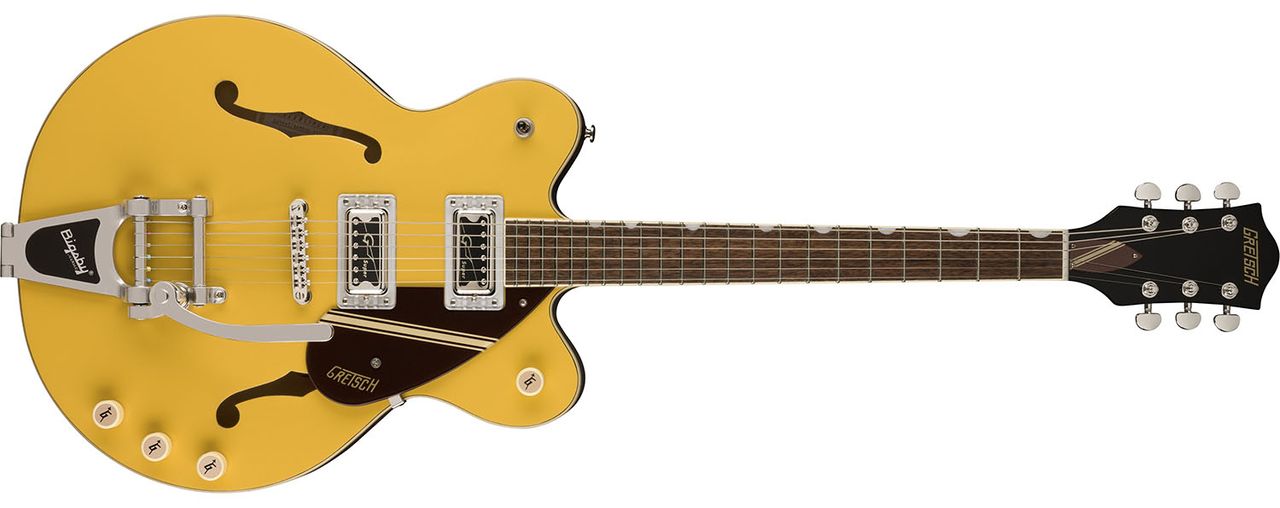 Gretsch G2604T Streamliner Rally II Center Block Double-Cut in Two-Tone Bamboo Yellow Copper Metallic