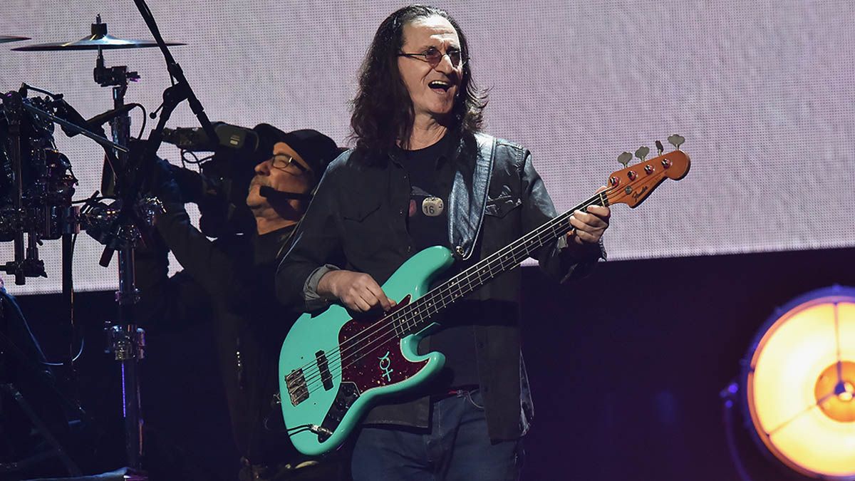 Geddy Lee performs onstage at the 32nd Annual Rock &amp; Roll Hall Of Fame Induction Ceremony at Barclays Center on April 7, 2017