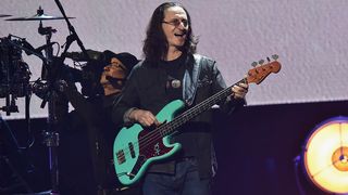 Geddy Lee performs onstage at the 32nd Annual Rock & Roll Hall Of Fame Induction Ceremony at Barclays Center on April 7, 2017