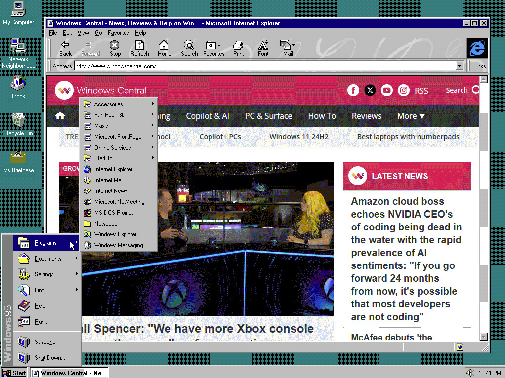 Celebrating 29 years of Windows 95 — How Microsoft's operating system evolved since the iconic Start menu was introduced