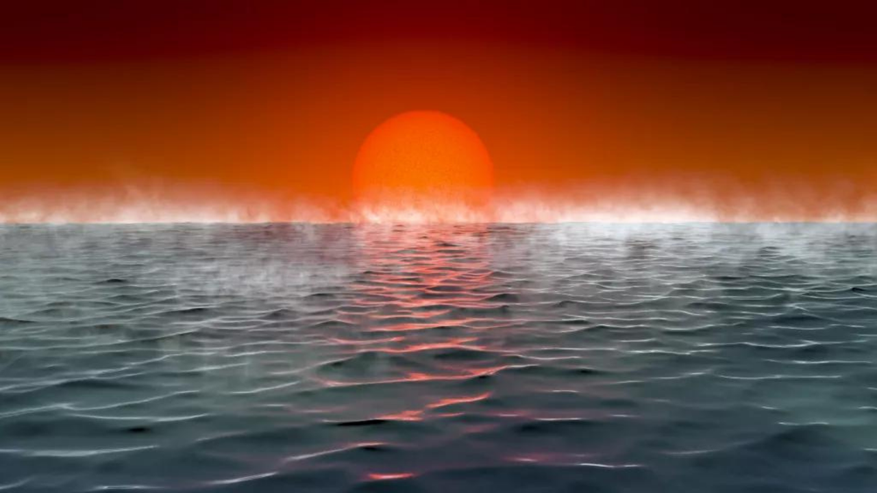 Artist’s impression of Hycean planet ocean