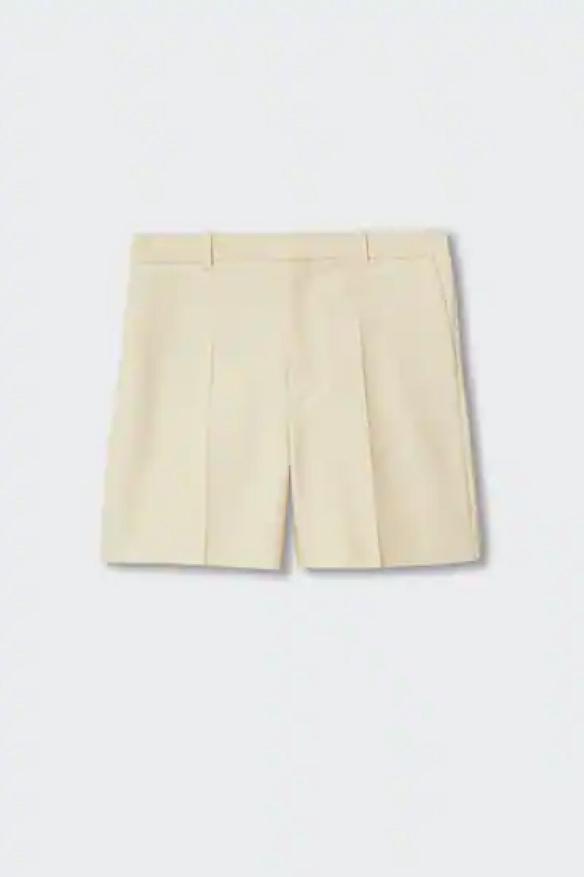 Mango High-Waist Straight Shorts