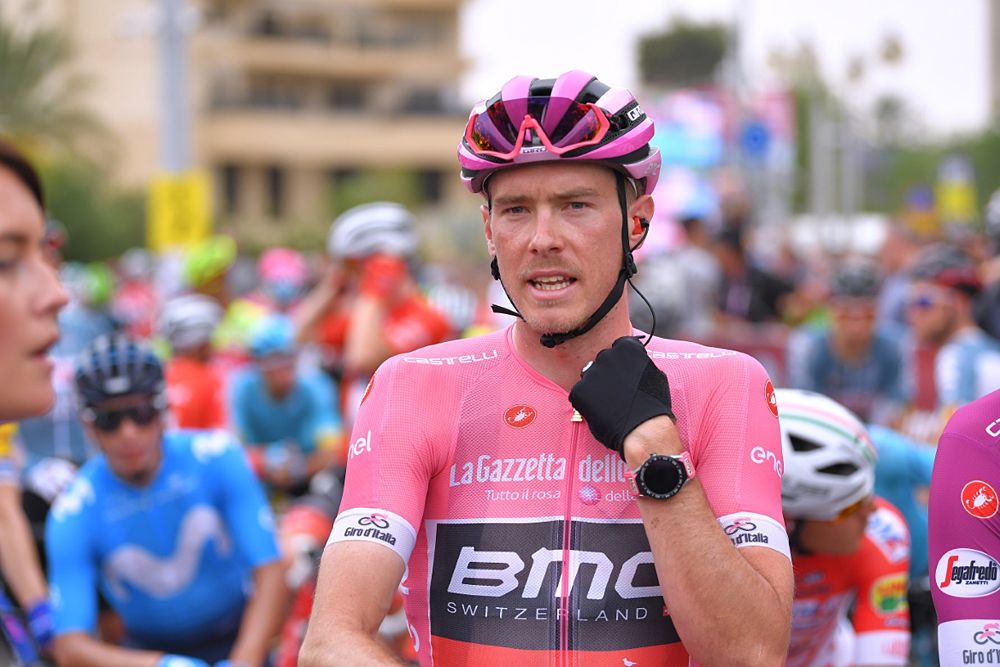 Maglia rosa Rohan Dennis (BMC) ahead of stage 3 at the Giro d'Italia