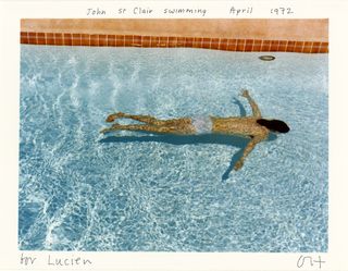 John St Clair swimming, April 1972