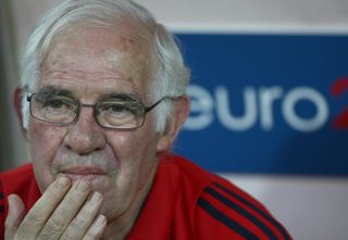 Luis Aragones as Spain manager at Euro 2008