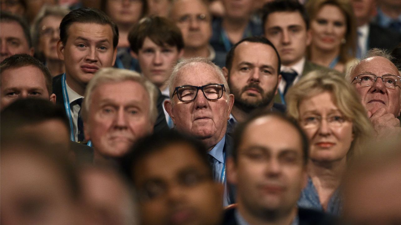 Tory party delegates at Conference 