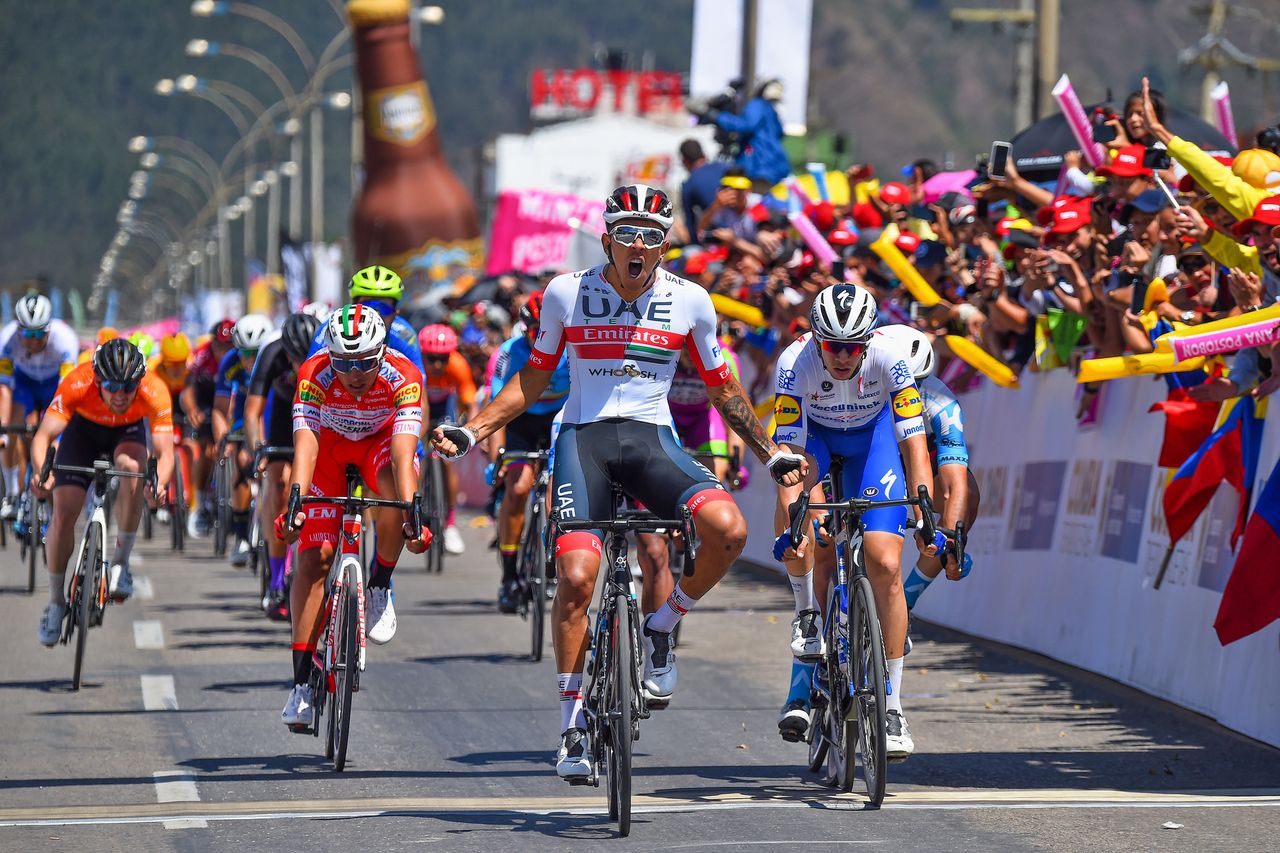 Sebastian Molano (UAE Team Emirates) wins stage 2