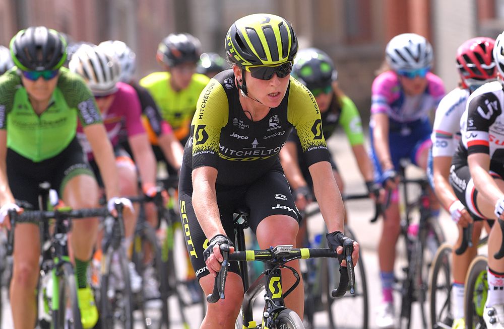 Annemiek Van Vleuten (Mitchelton-Scott) racing Liege-Bastogne-Liege