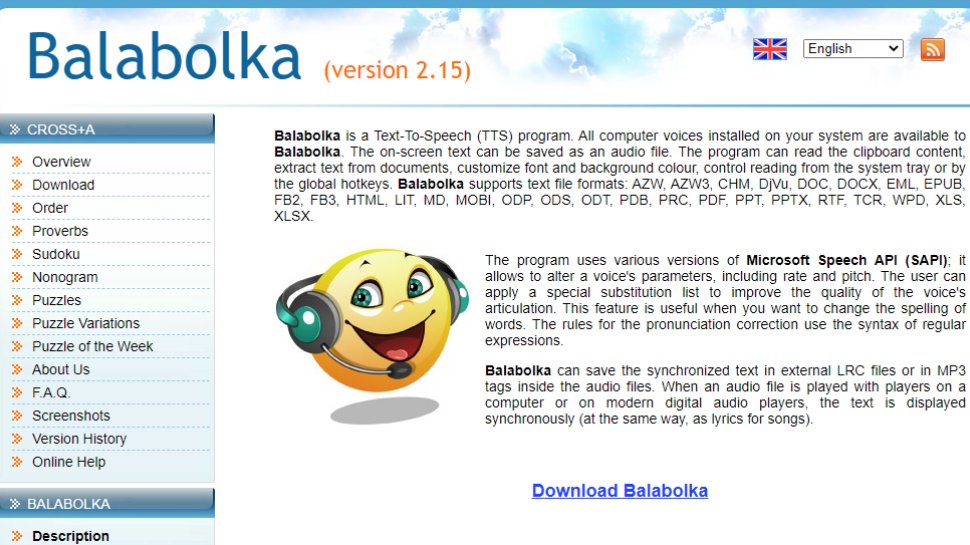 best voice for balabolka