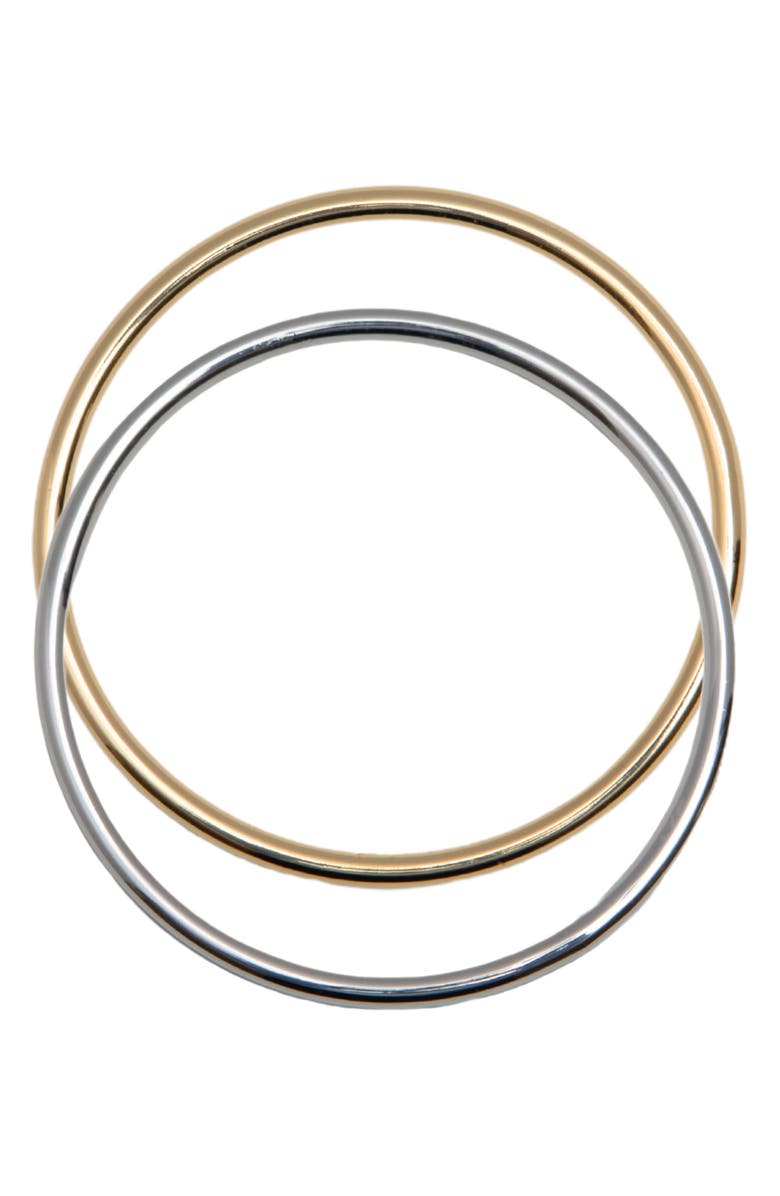 Two-Tone Bangle Set