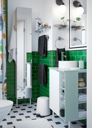 Small bathroom by Ikea