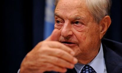Business magnate George Soros continues to sound the alarm over the euro-zone crisis, saying the result will be an E.U. entirely dependent upon Germany.
